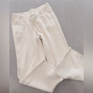House of Harlow 1960 Cream Ribbed Knit Jogger Pants Size Small
